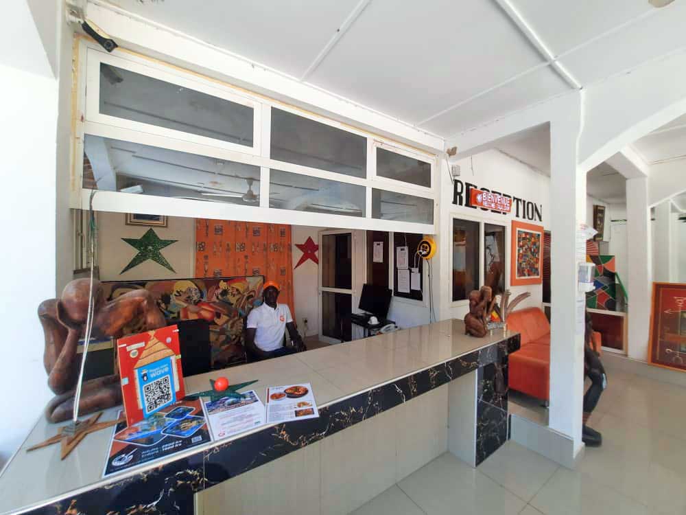 réception Hôtel Cisko Cap Skirring Sénégal