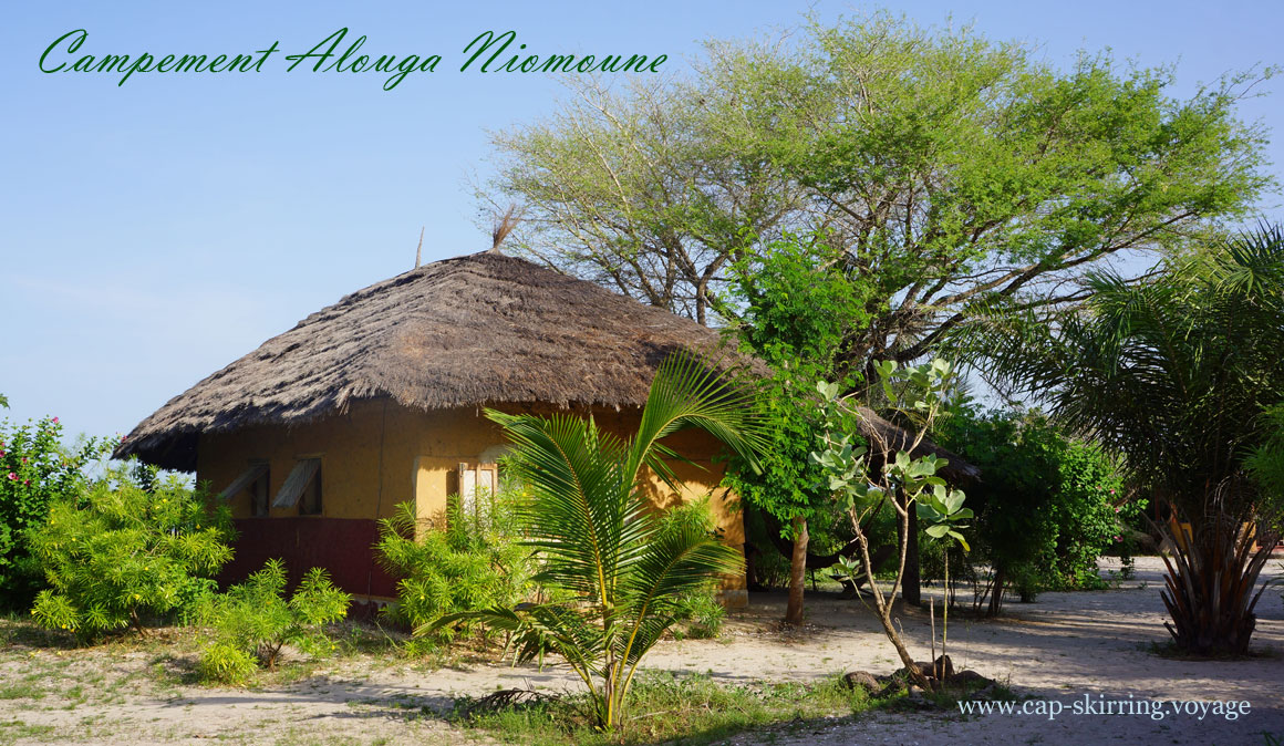 joli campement écologique situé à l'entrée de l'ile de Niomoune chambre confortable hébergement idéal pour votre séjour arvimedia