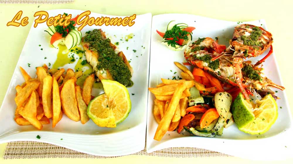 Spécialités crustacés, cuisine européenne, pizza et bien d'autres plats succulents… Langoustes, poissons frais, spécialités locales.