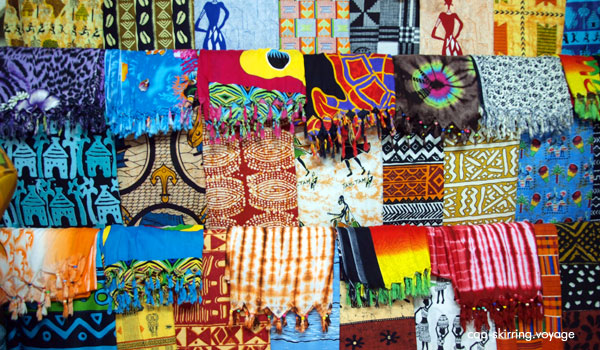 tissus africains multicolore