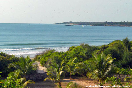 campement cap skirring vue sur océan vue sur la magnifique baie de Cap Skirring