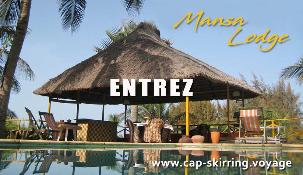 Hôtel restaurant le Mansa Lodge situé face à l'océan sur la plage de Cap Skirring, spécialiste des excursions en Casamance arvimedia