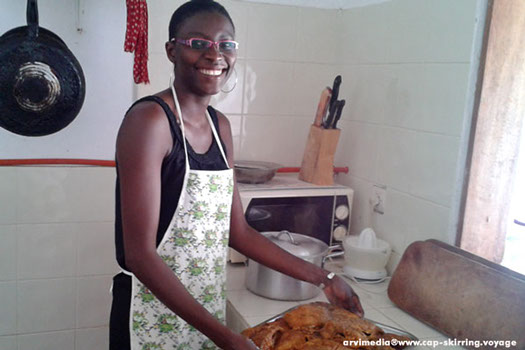 la cuisinière du No Stress cuisine et spécialités Sénégalaise