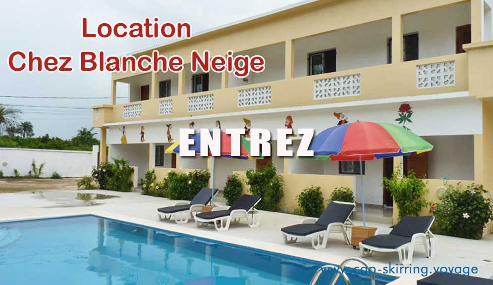 Chez Blanche-Neige Location à Cap Randoulène dans une belle propriété avec piscine à 300m de la mer, 5 minutes du centre du Cap Skirring 