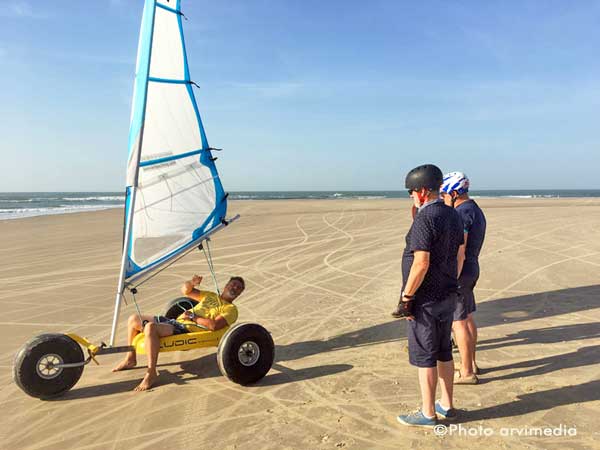 stage de char à voile organisé par Patrice Gauchy moniteur diplomé d'état