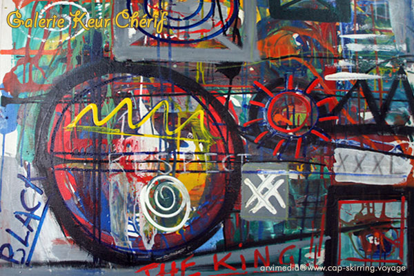 Jean-Michel Basquiat revisité par Younousse Aidara vente de tableau Jean-Michel Basquiat