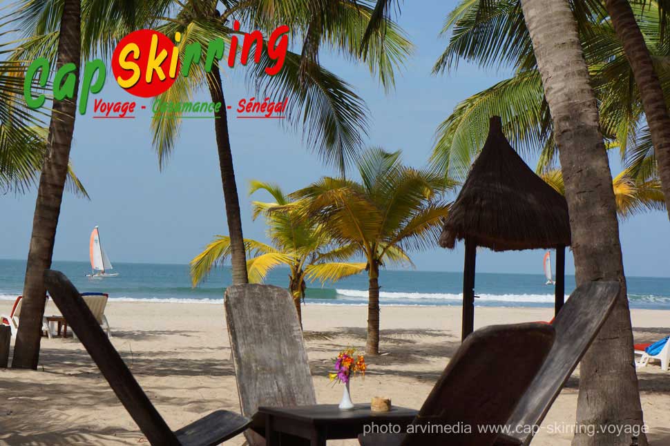 magnifique plage du sénégal petit déjeuner à l'hôtel la paillote souvenirs de vacances arvimedia