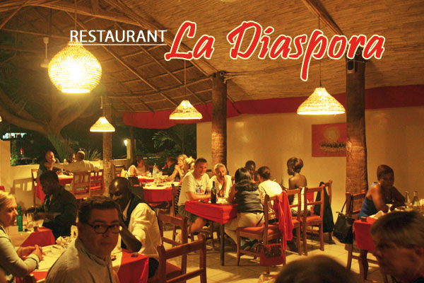 Cadre chaleureux et conviviale La Diaspora cuisine maison de qualité restaurant chez honoré cap skirring