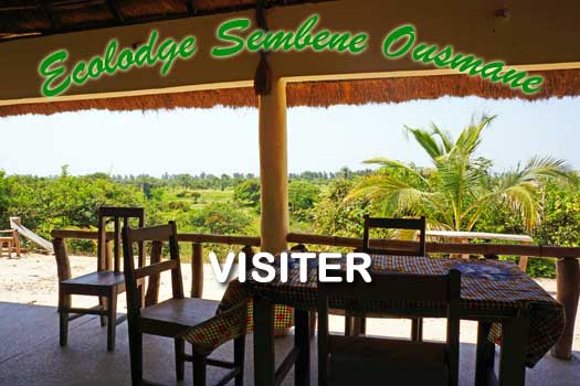 le restaurant de l'écolodge de diembéring est situé en pleine nature non loin de l'océan et de l'écoparc photo arvimedia