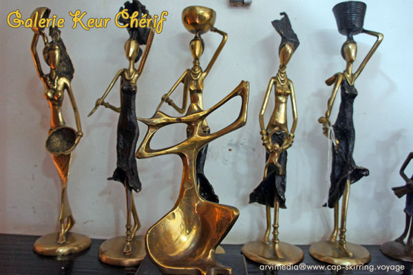 Statues bronze moderne Burkina Faso Art africain Sénégal
